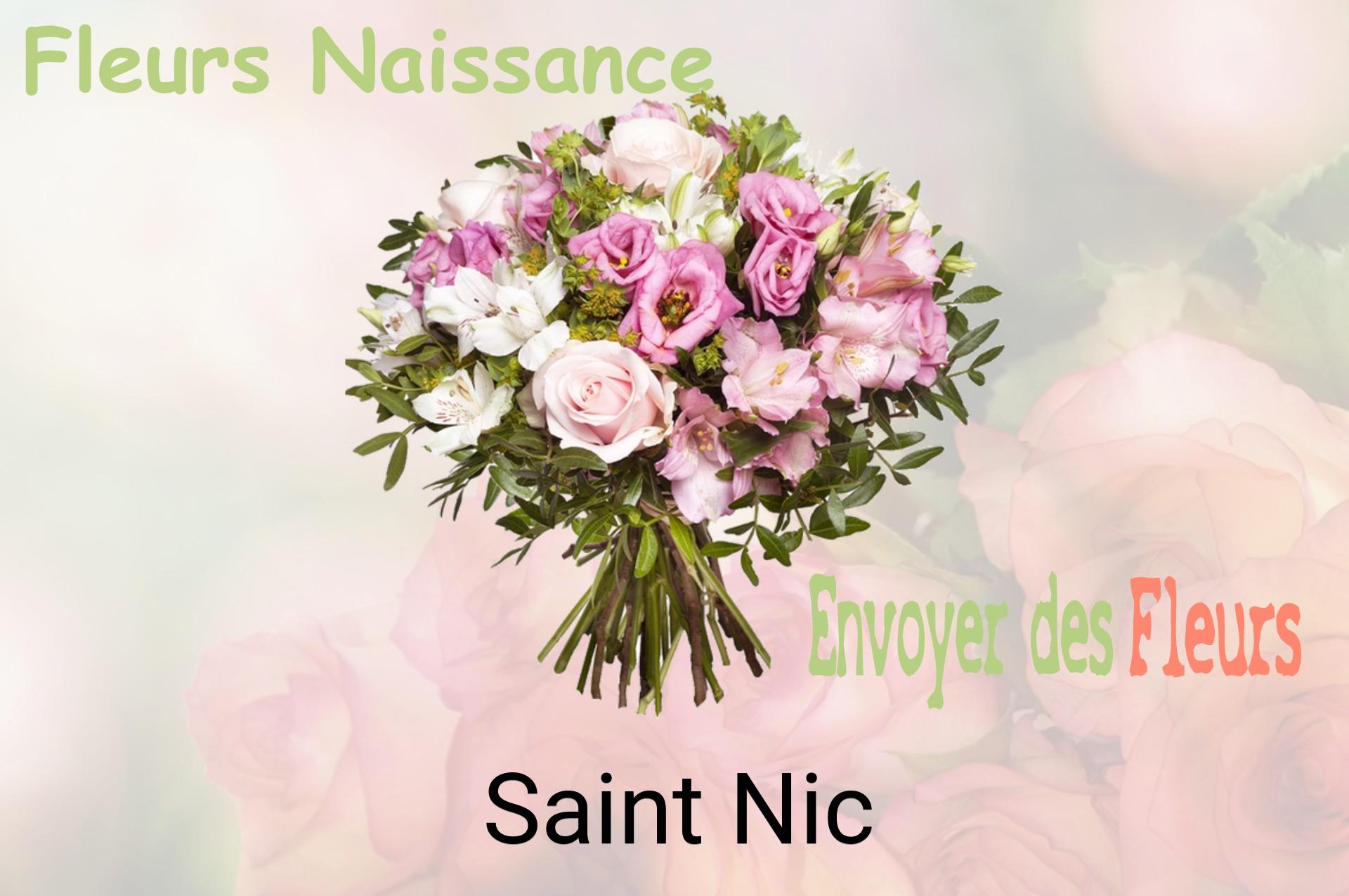 Bouquet de fleurs de naissance livré à Saint-Nic